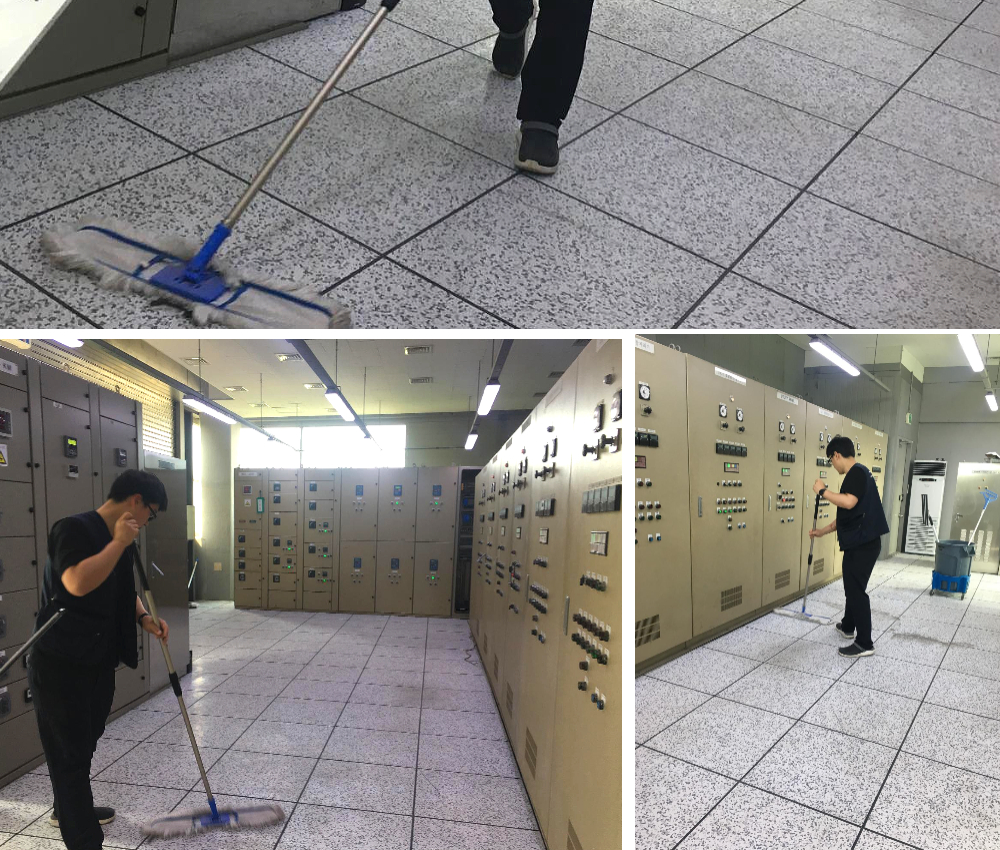 부천 전산실 청소 - 화재로부터 안전한 데이터 환경 유지 관한 작업사진입니다.
