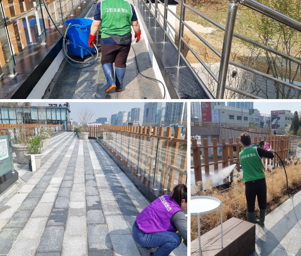 부천시 야외 공원 백화제거 - 시각적 즐거움과 깨끗한 환경을 선사합니다 관한 작업사진입니다.