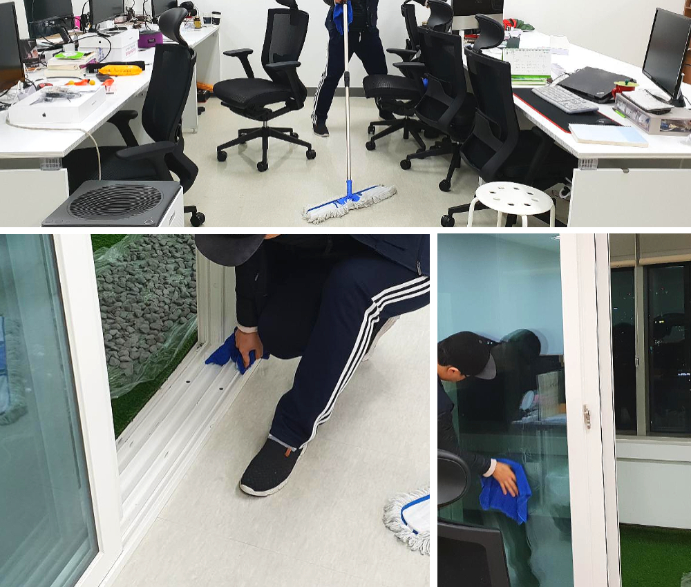 부천시 주1회 사무실청소 비용 알아보세요 관한 작업사진입니다.