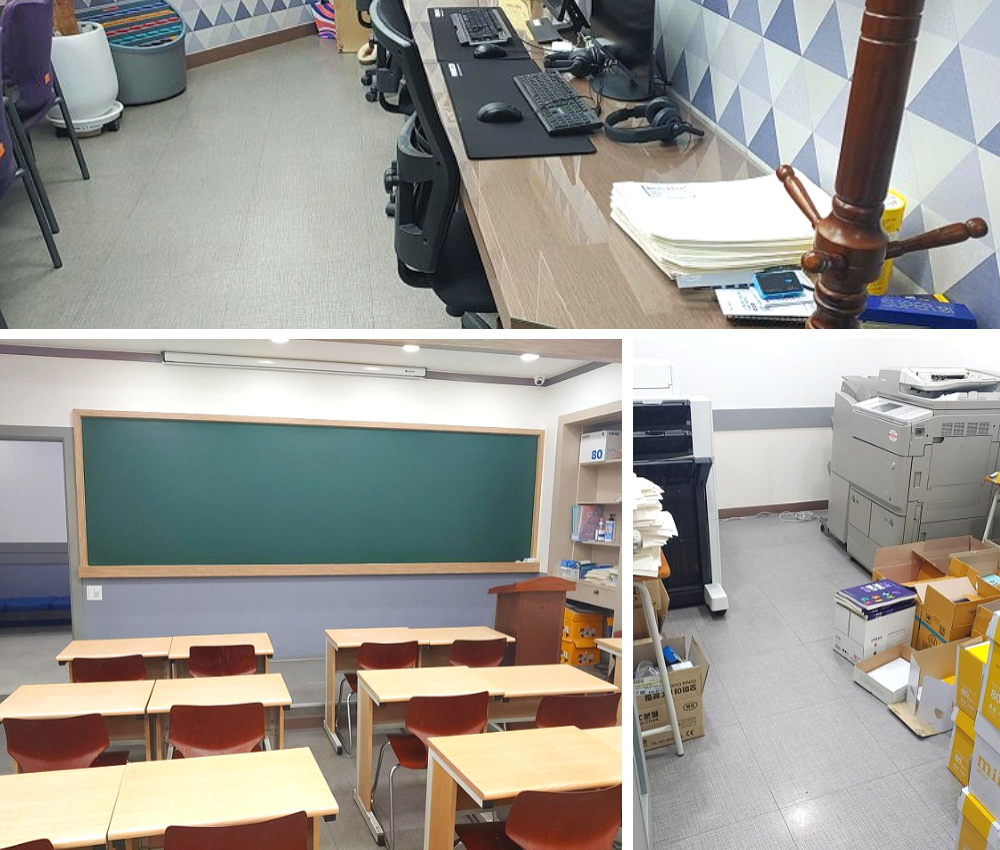 부천시 학원 청소 - 깨끗한 학습환경을 제공합니다 관한 작업사진입니다.